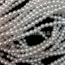 高档韩国珠连线珠塑料珠串铁丝穿珠8mm高亮度韩国珠