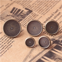 全网最底价铜镀青古铜8-16mm时光宝石耳针耳钉托盘/包厂家直销