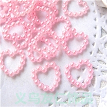 亚克力粉红色心形珠义乌厂家批发环保材质量多价优款式大小可