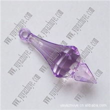 权杖亚克力珠，尖子吊坠，紫色亚克力尖子，散珠批发