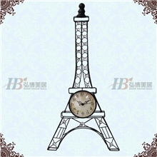 厂家直销批发弘博美居家居装饰品铁艺挂壁巴黎埃菲尔铁塔BH2-024