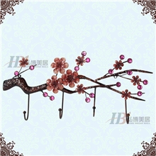 厂家直销弘博美居创意铁艺实用家居装饰挂饰花挂壁工艺品2AC1137