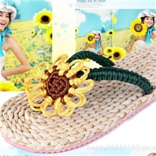 外贸精品玉米皮凉拖鞋,保健,按摩,除臭,纯手工草鞋,葵花鞋批发