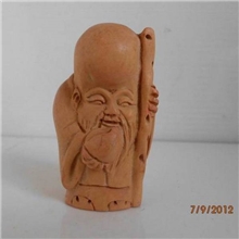 黄杨木人物摆件寿星车内摆件手把件商务酒店礼品木制玩具