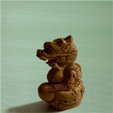 黄杨木雕工艺龙摆件车内饰品挂件商务礼品木制玩具十二生肖
