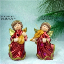 工艺品工厂直销陶瓷工艺品陶瓷摆件精品礼品红衣天使