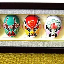 红泥坊国粹脸谱：福禄寿喜财（中）特色手工艺品礼品泥人张彩塑