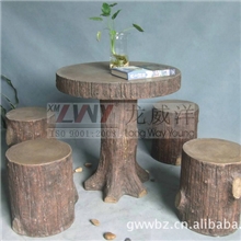 销售供应73.5&times;73.5&times;75装饰景观雕塑主题景观雕塑木头桌