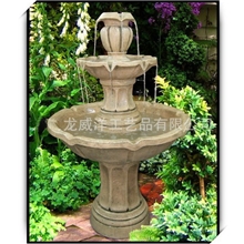 现货销售三层喷泉树脂工艺品流水喷泉三层流水喷泉