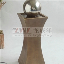 厂家热销现代不锈钢球喷泉树脂流水喷泉厂家流水喷泉摆件