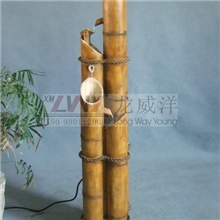 厂家热销竹子流水树脂家居工艺品定做树脂工艺品