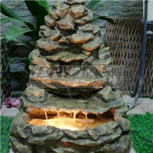 现货销售时尚树脂工艺品假山流水树脂工艺品喷泉