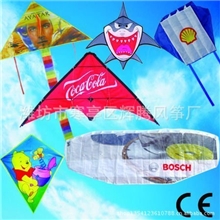 加工定做各种广告促销风筝三角风筝菱形软体出口质量价格低