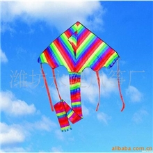 批发供应现代风筝A201格子中七彩风筝三角风筝