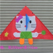 厂家大量供应卡通KT猫风筝三角风筝儿童风筝