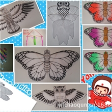 厂供DIY涂鸦教学风筝diy多种图案可供选择