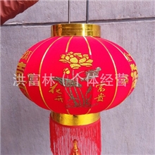 80cm新款植绒灯笼，绒布灯笼，灯笼厂家喜庆用品