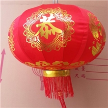 80#烫金布灯笼，大红灯笼。春节用品