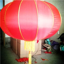 100#金边灯笼，纺真丝面料灯笼，适合户外装饰