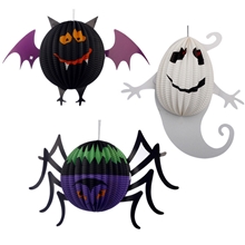 DIY爆款纸灯笼外贸出口灯笼万圣节义乌厂家