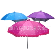 厂家供应镀铬伞架银胶牛津布电瓶车伞多款颜色