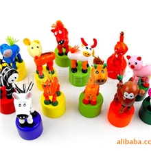 供应木桶人/木制工艺品/木制玩具/弹簧人