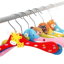 儿童木制衣架卡通衣架宝宝衣架动物卡通木衣架儿童衣架
