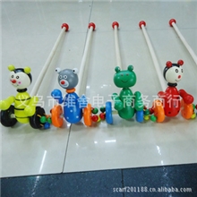 厂家直销卡通动物推车木制玩具推拉玩具婴儿卡通手推车