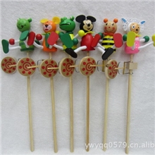 2013新款弹簧木偶/卡通动物响鼓/木质摇摇乐/益智玩具