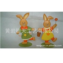 【精品直销】供应木质高档可爱创意卡通兔子玩具量大从优