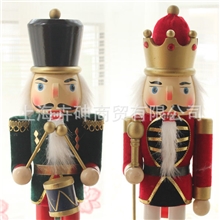 ROOM127正品胡桃夹子绒布款鼓乐国王胡桃人38cm批发