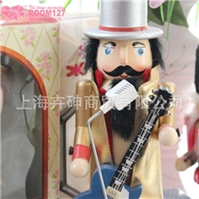 ROOM127专柜胡桃夹子兵团木偶吉他手特别版38CM限量销售