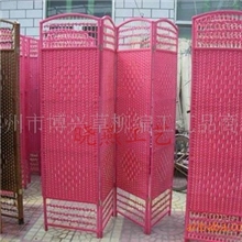 处理库存屏风手工草编屏风隔断玄关办公屏风酒店餐厅都可用