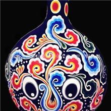 供应桐木彩绘马勺社火脸谱马勺镇宅脸谱符画支持混批LM-004