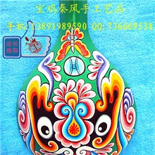 批发优质桐木社火马勺脸谱陕西地方民俗特色纯手工挂饰工艺礼品