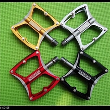 ck018超轻镁合金自行车山地车公路车六培林脚踏金红蓝黑钛五色