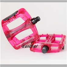 促销自行车塑料脚踏山地车PC脚踏果冻彩色脚蹬//透明塑料脚踏