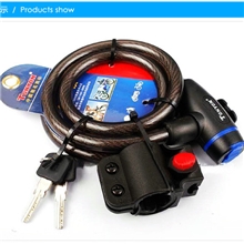 TY533锁通用锁钢丝钢缆锁1200*12MMTY533山地自行车锁单车锁