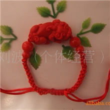 漆雕貔貅手链民族饰品藏饰品毛衣链漆雕小饰品批发