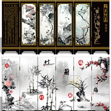 厂家供应漆器屏风梅兰竹菊定制商务礼品中国特色礼品