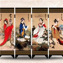 小屏风时尚外事礼品四大美女