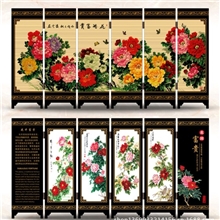 小屏风*时尚外事礼品*花开富贵