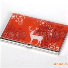 创意礼品不锈钢名片盒/名片夹/送朋友礼物正品HOLI006-14麋鹿