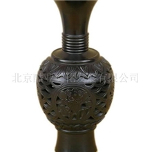 供应政府礼品、会议纪念品、校庆礼品－黑陶燕春花瓶