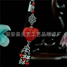 生产销售饰品混批批发手机装饰品雕漆皮绳手机链