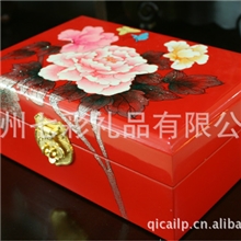 精美漆器彩绘仿古首饰盒商务礼品纯手工工艺品家居装饰