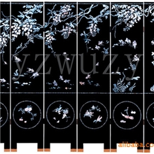扬州漆器厂古典家具平磨螺钿《金玉满堂》装饰屏风6/S工艺品