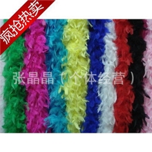 【工厂直销】大羽毛火鸡毛条羽毛围巾羽绒条40克40g羽毛火片