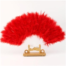 厂家直销羽毛面具大量现货供应21片羽毛扇鸡毛扇子批发