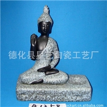 供应陶瓷佛像烛台工艺品A1358